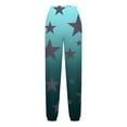 thumbnail image 4 of HOMADLES Teen Girls Jogger Pants Elastic Waist Gradient Star Printing Loose Drawstring Cargo Pants Hot Pink 5-6T, 4 of 5