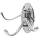thumbnail image 1 of Perchero giratorio plegable de metal macizo, resistente, con brazo oscilante triple, para baño, cocina y dormitorio - Estilo B (plateado), 1 of 7