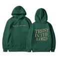 thumbnail image 4 of Women's Hoodies Sweatshirts Stylish Printed Long Sleeve Hooded Sweatshirt With Pockets For Everyday Comfort And Casual Wear Dedicated To Fall And Winter Seasons Dark Green M, 4 of 4