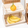 thumbnail image 3 of JZROCKER 2 Layer Wood Fruit Bowl Holder And Bread Basket Display Shelves Ideal For Storing Fruits Vegetables Snacks In Kitchen, 3 of 6
