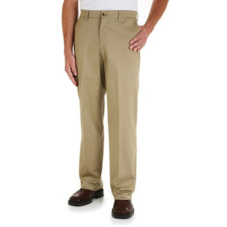 Wrangler Men's Comfort Solution Series Flat-Front Pants - Walmart.com