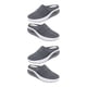 thumbnail image 3 of Minnieouse Zapatillas de cuña para mujer, zapatos informales de malla con cojín de aire, transpirables, sandalias, plataforma, ligeras, Gris 36 yardas 2piezas, 3 of 6