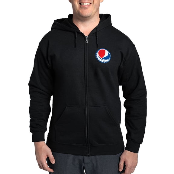CafePress - Pepsi Modern Men's Zip Up Hoodie - Zip Hoodie, Classic Hooded Sweatshirt with Metal Zipper