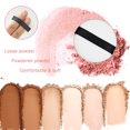 thumbnail image 4 of Qioly - Juego de 3, 150 puntas en total, barras de muestra de uñas postizas en forma de abanico con anillo para exhibición de color de arte de uñas/práctica de esmalte, transparente, beige y negro, 4 of 5
