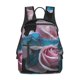 thumbnail image 1 of Disketp Blue Lipped Pit Viper And Three Pink Roses Mochila Ligera e Impermeable, Mochila de Día Resistente para Viajes, Senderismo y Uso Diario para Hombre y Mujer, 1 of 7