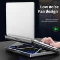 thumbnail image 3 of Koszal Refroidisseur d'Ordinateur Portable Réglable Silencieux Portable Double USB Support de Jeu pour Bureau, 3 of 7