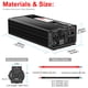 thumbnail image 3 of CNSWIPOWER 2000W (Potencia máxima 4000 W) inversor de Onda sinusoidal Pura y convertidor Solar CC 12V a CA 120V 60 Hz con Arranque Suave para Coche y Camping (CC 12V (Rango 10V-15V) 2000 W), 3 of 7