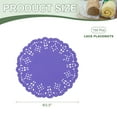thumbnail image 2 of Uxcell Paper Doilies, Paper Lace Doilies Disposable Round Modern Decorative Placemats Bulk, Fit for Cakes Desserts Purple 3.5 Inch, 2 of 7