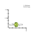 thumbnail image 2 of JewelersClub Peridot Ring Birthstone Jewelry – 0.80 Carat Peridot 0.925 Sterling Silver Ring Jewelry with White Diamond Accent– Gemstone Rings with Hypoallergenic 0.925 Sterling Silver, 2 of 4