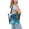 thumbnail image 2 of Honeii Tropical Paradise Window View Print Women Top Handle Satchel Handbags,Fashion Handbag,Messenger Tote Bag Purse for Women,Shoulder Bag Handbag for Travel, Work, 2 of 6