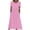Hot Pink, variant on Casual Dresses for Women Summer Short Sleeve Crew Neck Midi Dress Trendy Polka Dots Print Pleated Long Dresses Red