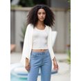 thumbnail image 6 of LMLYSoH Shrug Cardigan for Women Fashionable Lightweight Solid Color Open Front Loose Cover Up, 6 of 9