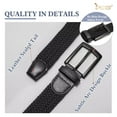 thumbnail image 3 of JASGOOD Elastic Braided Belts for Men Stretch Woven Belts for Work Casual, 3 of 9