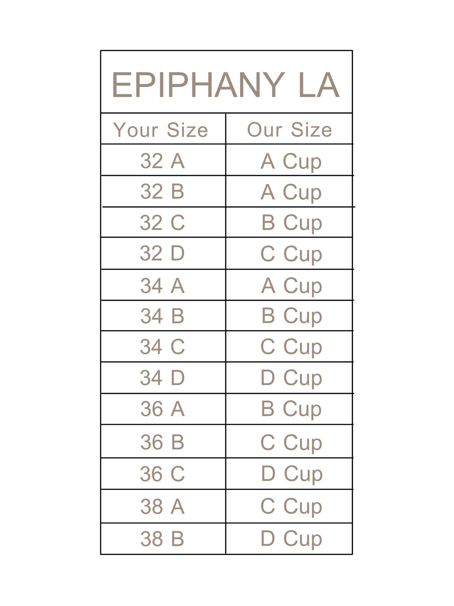Epiphany LA Women's Push Up Padding Inserts for Swimsuits, Sports Bras &  Tops - 1 Set, A Cup 