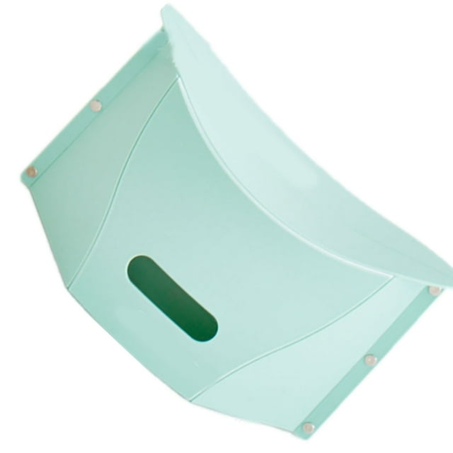 Taburete plegable para tarjetas, cesta de transporte portátil para viajes al aire libre, taburete plegable, taburete bajo de plástico, color verde frijol