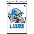 thumbnail image 3 of NFL Detroit Lions - Drip Helmet 20 Wall Poster with Magnetic Frame, 22.375" x 34", 3 of 5