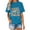 Blue, variant on 100 Days of School Celebration Kids T-Shirt Fun "100" Number Print Elementary Achievement Reward