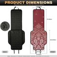 thumbnail image 7 of CHAQLIN Floral Print Car Front Seat Covers for Truck, Non‑Slip Airbag Compatible Car Seat Covers 2 Piece Polyester Vehicle Front Driver Seat Cover Pad, 7 of 7