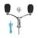 thumbnail image 5 of Mango de carrete de pesca Mango de doble extremo Manivela de metal Reparación 1x Brazo de manivela para Varilla equilibrada azul, 5 of 9