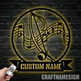 thumbnail image 3 of Craftnamesign Custom Berimbau Metal Wall Art LED Light, Custom Berimbau Player Name Sign, 3 of 5