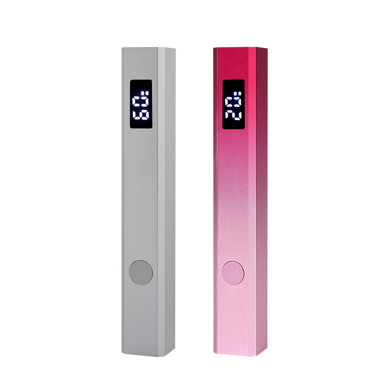 Portable handheld single-line nail polish lamp, 8-second quick-curing ultraviolet LED lamp, rechargeable metal mini nail drying device, wireless travel nail care tool, suitable for home use (for nail