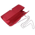 thumbnail image 4 of Ladies Ruffle Party Prom Bridal Evening Envelope Clutch Bag, LY6682 red,1 x Women Bag,red, 4 of 4