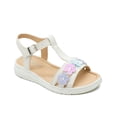 thumbnail image 1 of Sandalia Huarache Para Niña Flores Color Beige Con Broche beige 15, 1 of 6