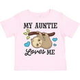 thumbnail image 3 of Inktastic My Auntie Loves Me with Sloth and Hearts Boys or Girls Toddler T-Shirt, 3 of 5