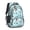 Baseball Players Light, variant on Baseballs and Gloves Blue Pattern Backpack for School, Cute School Bag with Adjustable Shoulder Straps and Padded Back, 16.9"x12.6"x5.9"