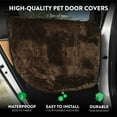 thumbnail image 3 of Plush Paws Products Velvet Car Door Protector | Washable & Waterproof Interior Door Cover for Car, Truck, & SUV | One Size Fits Most Nonslip, Tear Resistant Door Guard | Set of 2 Chocolate, 3 of 6