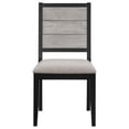thumbnail image 2 of Elina 23 Inch Dining Chair- Set of 2- Plank Style Back- Gray Polyester, 2 of 6