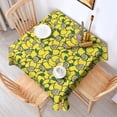thumbnail image 2 of Yellow Lemon Fruit Slices Square Tablecloth,Waterproof Square Table Cover,Wipeable Spillproof Washable Table Cover for Home Kitchen Party Decor 42"X42"(107x107cm), 2 of 6