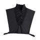 thumbnail image 2 of Mujeres Camisa de ropa de cuello falso Camisa de escote de blusa media superior blusa falsa negro, 2 of 8