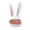 White, variant on Cute Plush Bunny Hat with Long Ears for Women Men, Soft Polyester Animal Hood Cap, Winter Warm Cosplay Headwear Party Accessory, Funny Festive Gift