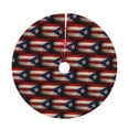 thumbnail image 6 of Christmas Tree Skirt Retro Puerto-Rico-Flag Xmas Tree Skirt Mat for Christmas Decorations Party Holiday 30", 6 of 6