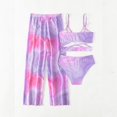 thumbnail image 3 of MZXELPRJD Tropical Print Swimwear Tropical Floral Toddler Clothing Swimsuit Set Girls 3 Piece Bathing Suit for Teens 2 Piece Bikini Bathing Suit Girls, 3 of 7