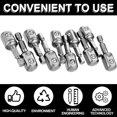 thumbnail image 4 of 10 PCS Impact Adapter Square Socket Bit Adapter Hex Impact Socket for Drills, Extension Socket Driver Bits Impact Socket Adapter for Automotive DIY, 4 of 6