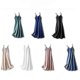 thumbnail image 3 of Women Satin Faux Silk Dress Strappy Underdress Nightdress Sexy A-line Long, 3 of 3