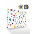 thumbnail image 2 of Colorful Polka Dot Wall Art for Living Room,Canvas Picture Wall Decor for Bathroom Bedroom,Rainbow Color Polka Dots Abstract Painting Artwork for Office Kitchen Hallway Dining Room Home Decor 12"x16", 2 of 8