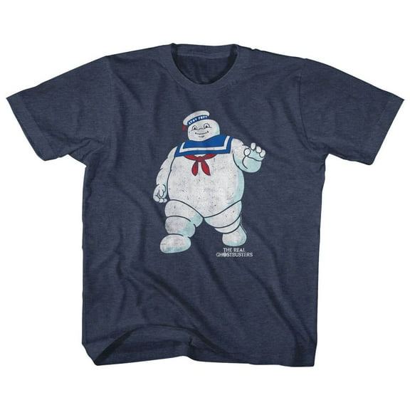 The Real Ghostbusters Mr Stay Puft 2 Vintage Navy Toddler T-Shirt 4T