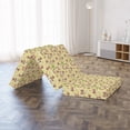 thumbnail image 4 of Tropical Foldable Mattress, Fruits Monkeys and Trees, 74.8" x 35.4", Yellow Mauve, by Ambesonne, 4 of 4