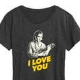 thumbnail image 3 of Star Wars - Valentine Princess Leia I Love You - Women's Short Sleeve Graphic T-Shirt, 3 of 5