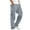 Grey, variant on cllios Men's Camo Cargo Pants Multi Pockets Military Work Trousers Elastic Waist Drawstring Work Pants Outdoor Tactical Pants Lightweight Travel Hiking Pants