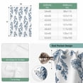 thumbnail image 6 of Blue Botanical Tie Up Curtains for Windows, Adjustable Balloon Window Shades, Pastoral Elegant Spring Floral Kitchen Window Treatments Farmhouse Short Curtains with Rod Pocket 42"x45", 6 of 8