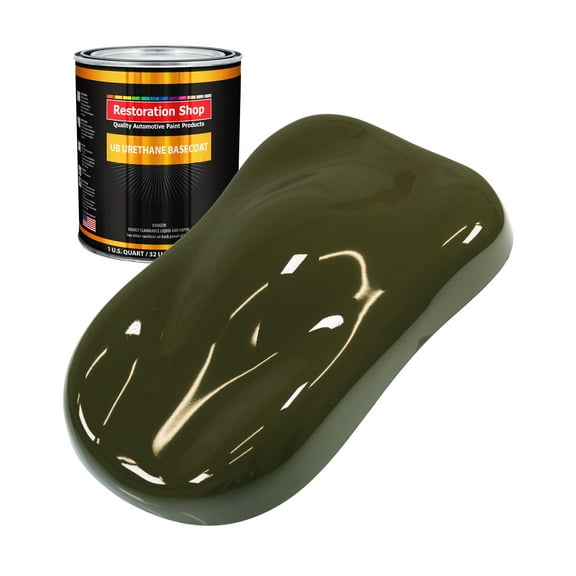 Olive Drab 1 Quart URETHANE BASECOAT Car Auto Body Paint