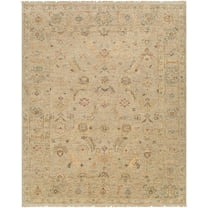 Hauteloom Fabre Wool Living Room, Bedroom Area Rug - Traditional - Ivory, Beige, Taupe - 2' x 3'