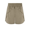 thumbnail image 2 of BIG ELEPHANT Women's Athletic Running Shorts with Zipper Pockets, Lined Sports Shorts, 2 of 8
