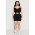thumbnail image 2 of Womens Plus Size Seamless Biker Shorts, 2 of 5