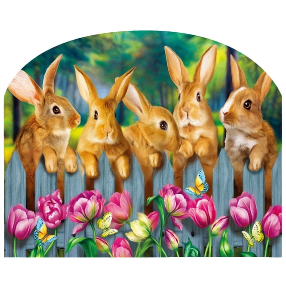 Briarwood Lane Art Sign 8.25x10.25 Garden Bunnies Spring For Spring Art Sign