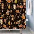 thumbnail image 6 of Tchckioa Shower Curtain,Autumn Harvest Thanksgiving Privacy Protection Hooks Bath Curtain for Bathroom Decor,47x72, 6 of 6